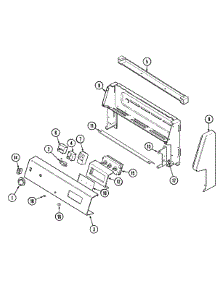02 - Control Panel parts for Maytag Range ME3842VRV from AppliancePartsPros.com
