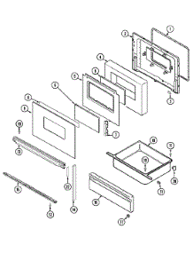 03 - Door / Drawer parts for Maytag Range ME3842XRA from AppliancePartsPros.com