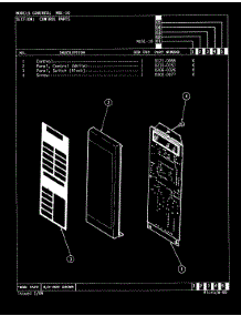 02 - Control Panel (Me5e-10) parts for Magic Chef Microwave ME5E-10 from AppliancePartsPros.com