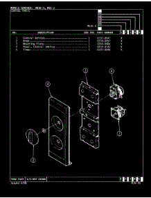 02 - Control Panel (Me5e-3) parts for Magic Chef Microwave ME5E-3 from AppliancePartsPros.com