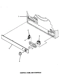 03 - Control Panel & Controls parts for Amana Dryer ME8810 from AppliancePartsPros.com