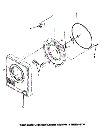 04 - Door Sw / Heating Elem & Safety Tstat parts for Amana Dryer ME8830 from AppliancePartsPros.com