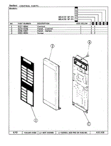 02 - Control System parts for Admiral Microwave MEA15F-9P-P4 from AppliancePartsPros.com