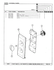 02 - Control Panel parts for Maytag Microwave MEA5E-1 from AppliancePartsPros.com