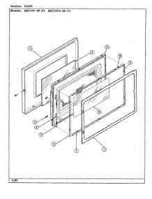 03 - Door parts for Maytag Microwave MEG15F-9P-P4 from AppliancePartsPros.com