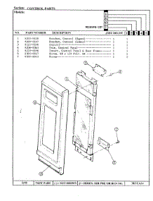 02 - Control Panel parts for Maytag Microwave MEG46FN-10P from AppliancePartsPros.com