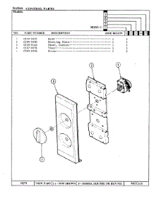02 - Control Panel parts for Maytag Microwave MEG5E-1 from AppliancePartsPros.com