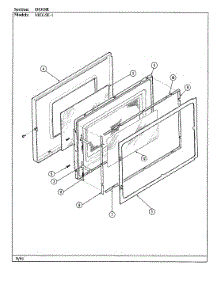 03 - Door parts for Maytag Microwave MEG5E-1 from AppliancePartsPros.com