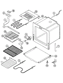 03 - Oven / Base parts for Maytag Range MEP5770AAW from AppliancePartsPros.com