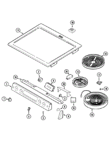 04 - Top Assembly parts for Maytag Range MEP5770AAW from AppliancePartsPros.com