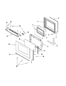 03 - Door parts for Maytag Range MEP5775BAB from AppliancePartsPros.com