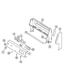02 - Control Panel parts for Maytag Range MER2350AAW from AppliancePartsPros.com