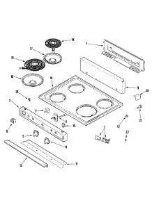 02 - Control Panel / Top Assembly parts for Maytag Range MER4110AAH from AppliancePartsPros.com