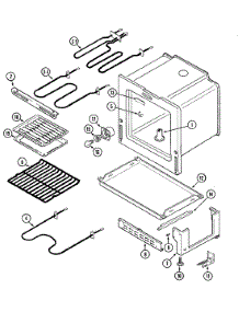 04 - Oven / Base parts for Admiral Range MER4326AGW from AppliancePartsPros.com