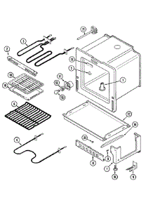 04 - Oven / Base parts for Maytag Range MER4530ACL from AppliancePartsPros.com