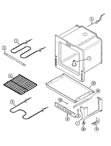 04 - Oven / Base parts for Maytag Range MER5510AAW from AppliancePartsPros.com