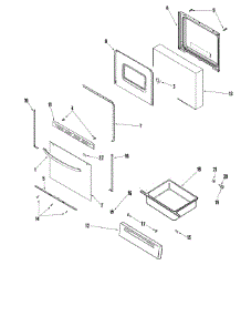03 - Door / Drawer parts for Maytag Range MER5520AAW from AppliancePartsPros.com