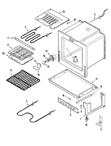 04 - Oven / Base parts for Admiral Range MER5530BGW from AppliancePartsPros.com