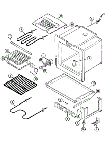 04 - Oven / Base parts for Maytag Range MER5550BAB from AppliancePartsPros.com