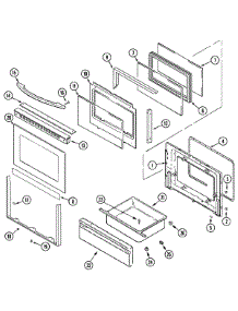 03 - Door / Drawer parts for Maytag Range MER5550BAQ from AppliancePartsPros.com