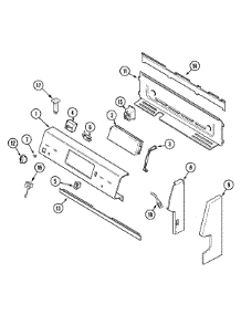 02 - Control Panel parts for Maytag Range MER5570BCW from AppliancePartsPros.com