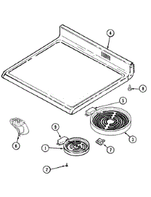 05 - Top Assembly parts for Maytag Range MER5710AAQ from AppliancePartsPros.com