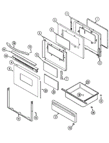 03 - Door / Drawer parts for Maytag Range MER5730ACW from AppliancePartsPros.com