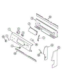 02 - Control Panel parts for Maytag Range MER5730BAQ from AppliancePartsPros.com