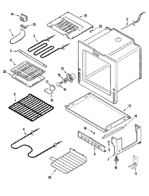 04 - Oven / Base parts for Admiral Range MER5730BGW from AppliancePartsPros.com