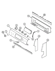 02 - Control Panel parts for Maytag Range MER5750BAB from AppliancePartsPros.com
