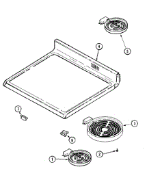 05 - Top Assembly parts for Maytag Range MER5750BAQ from AppliancePartsPros.com