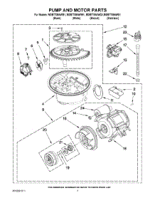 06 - Pump And Motor Parts parts for Maytag Dishwasher MDB7709AWQ1 from AppliancePartsPros.com