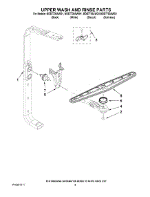 07 - Upper Wash And Rinse Parts parts for Maytag Dishwasher MDB7709AWS1 from AppliancePartsPros.com