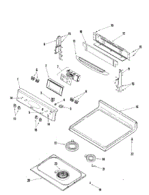 03 - Control Panel / Top Assembly parts for Maytag Range MER5754QAW from AppliancePartsPros.com
