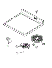 05 - Top Assembly parts for Maytag Range MER5755AAW from AppliancePartsPros.com