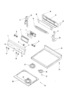 03 - Control Panel / Top Assembly parts for Maytag Range MER5755QAS from AppliancePartsPros.com
