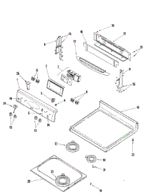 03 - Control Panel / Top Assembly parts for Maytag Range MER5755QCW from AppliancePartsPros.com