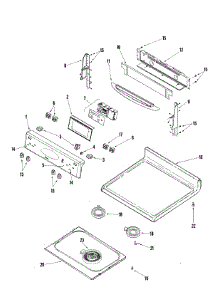 03 - Control Panel / Top Assembly parts for Maytag Range MER5765QAF from AppliancePartsPros.com