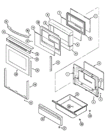 03 - Door / Drawer parts for Maytag Range MER5770AAB from AppliancePartsPros.com