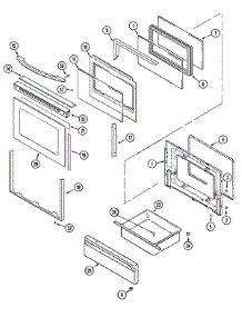 03 - Door / Drawer parts for Maytag Range MER5770ACB from AppliancePartsPros.com