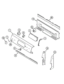 02 - Control Panel (Acq) parts for Maytag Range MER5770ACQ from AppliancePartsPros.com