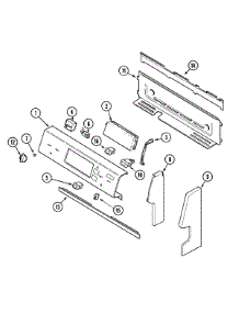 02 - Control Panel parts for Maytag Range MER5770BAB from AppliancePartsPros.com