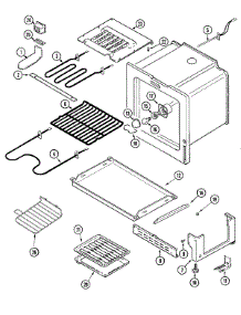 04 - Oven / Base parts for Maytag Range MER5770BAQ from AppliancePartsPros.com