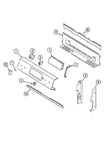 02 - Control Panel parts for Maytag Range MER5775AAQ from AppliancePartsPros.com