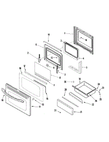 04 - Door / Drawer (Stl) parts for Maytag Range MER5775QAS from AppliancePartsPros.com