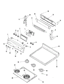 03 - Control Panel / Top Assembly parts for Maytag Range MER5775QAW from AppliancePartsPros.com