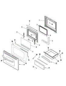 04 - Door / Drawer (Stl) parts for Maytag Range MER5775RAS from AppliancePartsPros.com