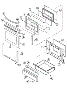 03 - Door / Warming Drawer parts for Maytag Range MER5780BAW from AppliancePartsPros.com