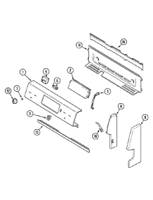 02 - Control Panel parts for Maytag Range MER5870AAW from AppliancePartsPros.com