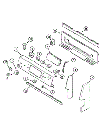 02 - Control Panel parts for Maytag Range MER5870BCS from AppliancePartsPros.com